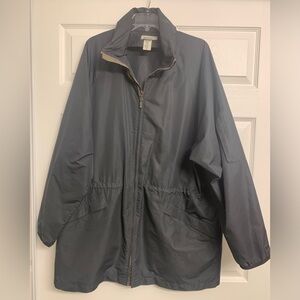 Zegna Sport Hooded Windbreaker Jacket Size L Black‎